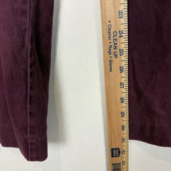 Generra Collection Chino Pants Women 33 Purple Pleated High-Rise Flat Front VTG - Picture 13 of 15